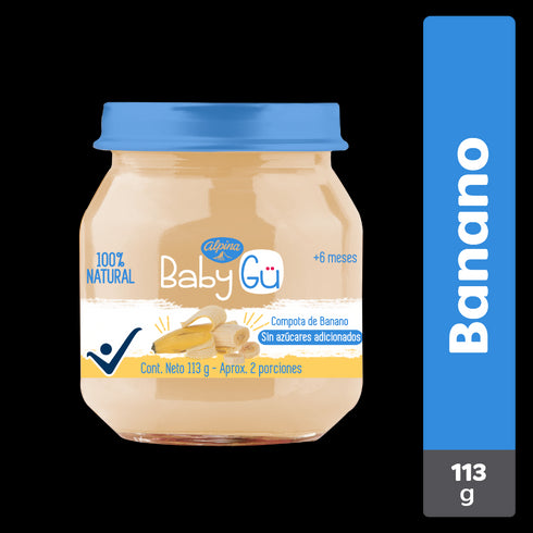 COMPOTA BABY GU 113G BANANO